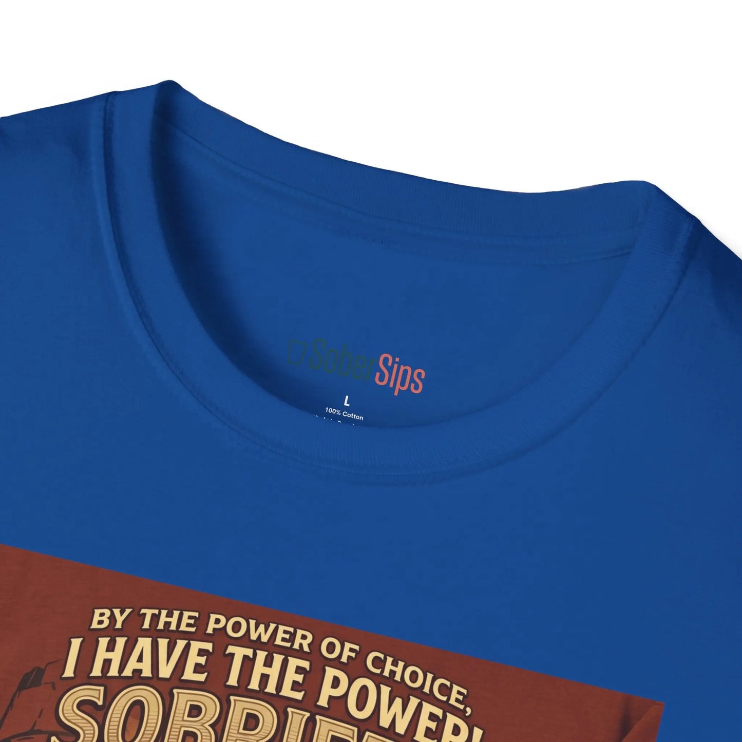 Sobriety Graphic T‑Shirt — "I Have the Power!" SoberSips Recovery Tee Printify