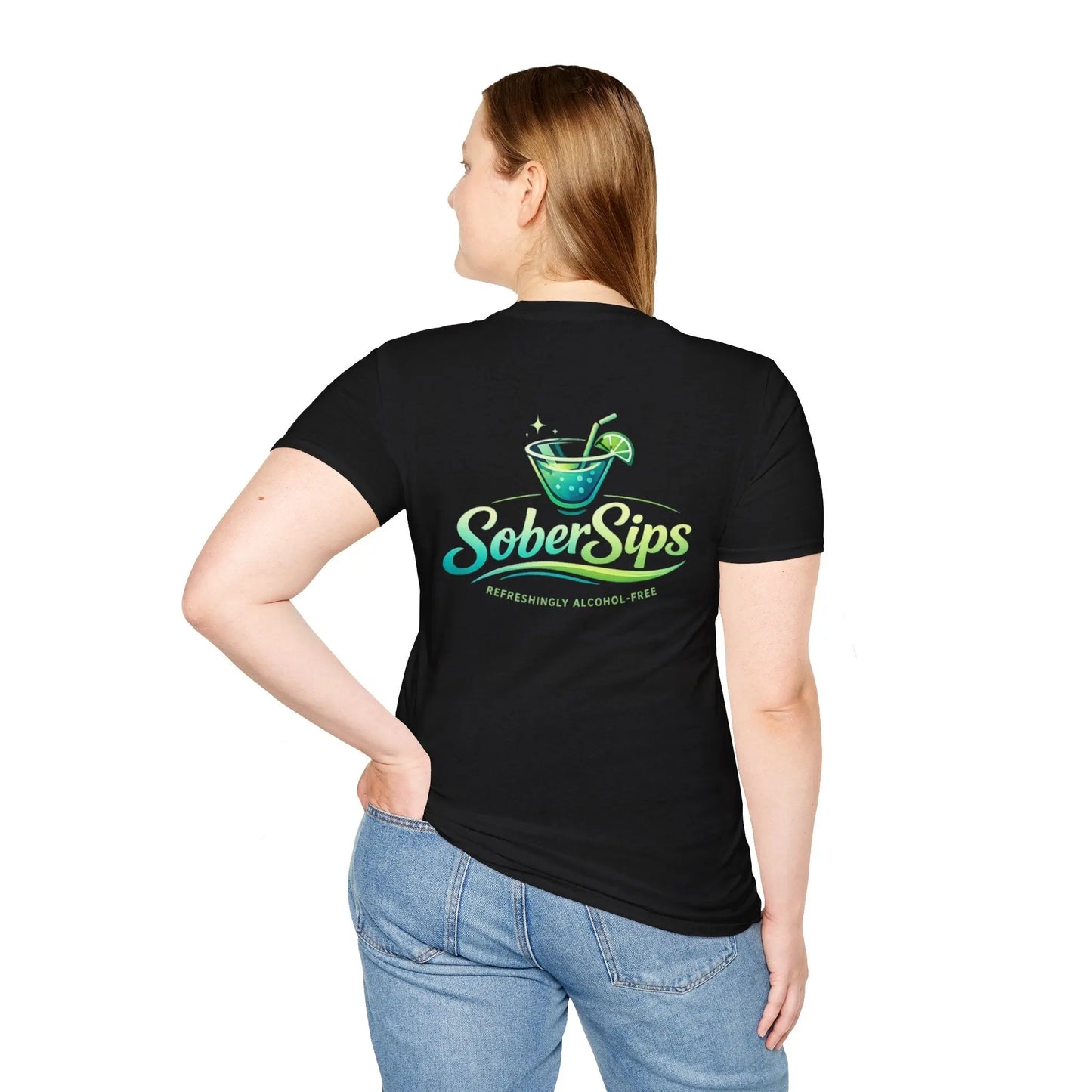 Sobriety Graphic T‑Shirt — "I Have the Power!" SoberSips Recovery Tee Printify
