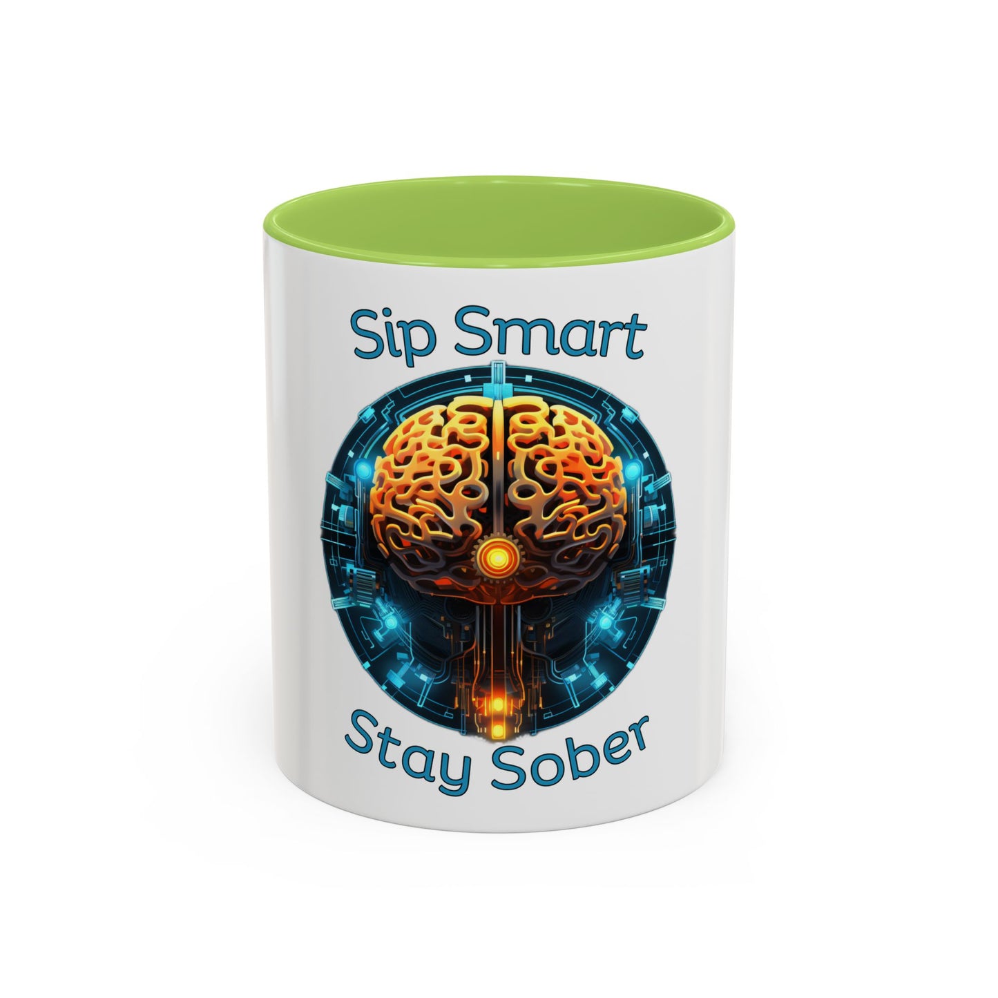 Sip Smart Stay Sober – Accent Coffee Mug | SoberSips Recovery