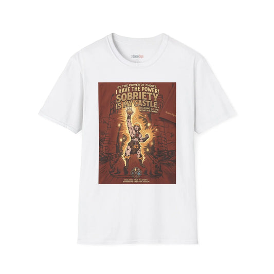 Sobriety Graphic T‑Shirt — "I Have the Power!" SoberSips Recovery Tee Printify