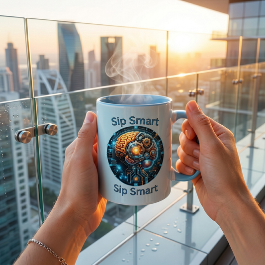 Sip Smart Stay Sober – Accent Coffee Mug | SoberSips Recovery