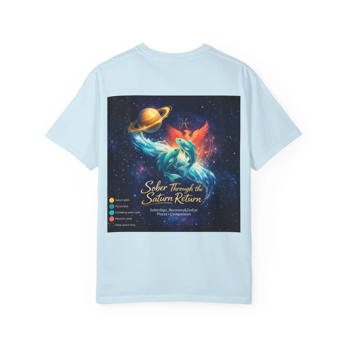 Sober Through the Saturn Return T-Shirt — '' Spiritual Astrology Tee - SoberSips_Recovery&Zodiac Printify