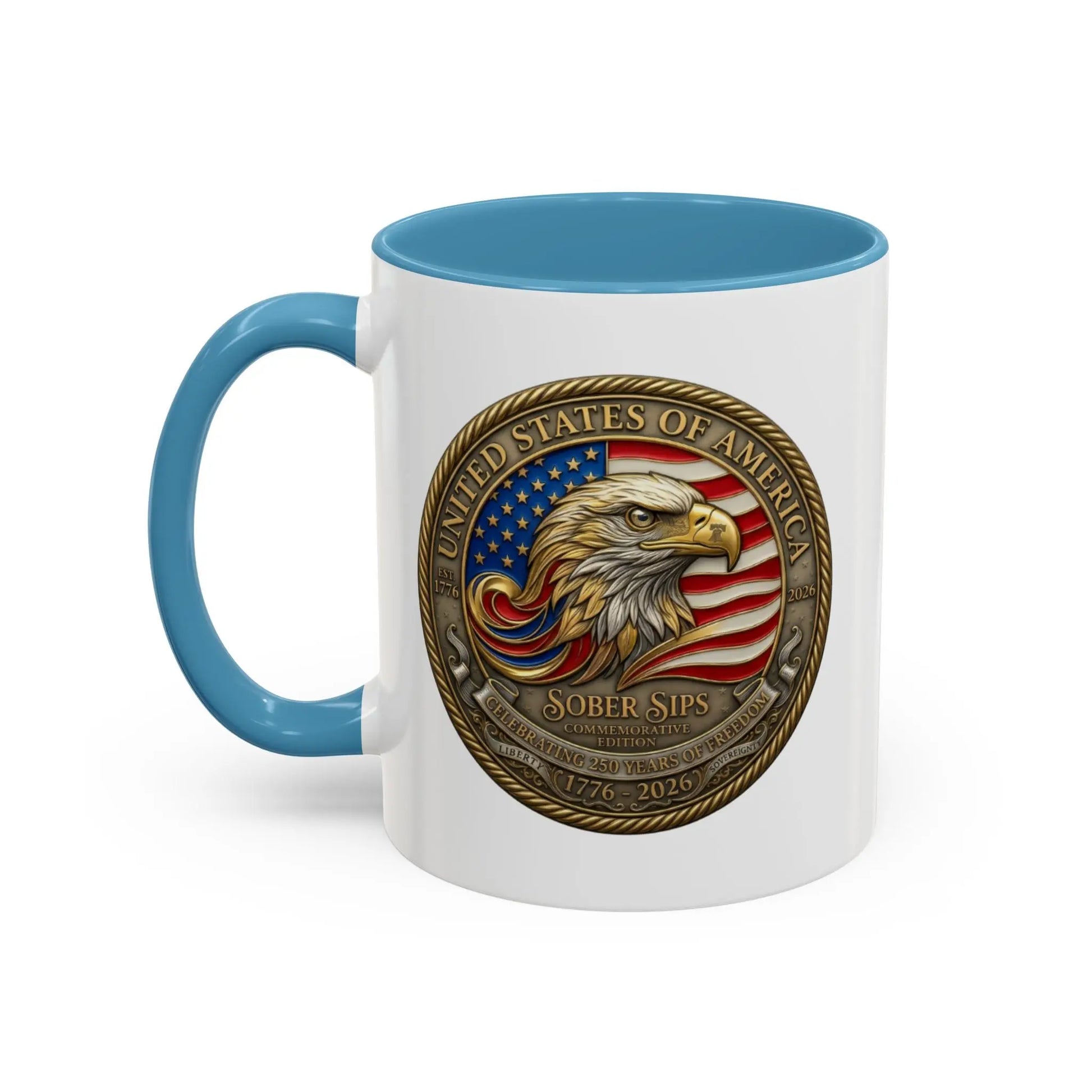 USA 250th Anniversary Liberty Coffee Mug – SoberSips zodiac recovery brand