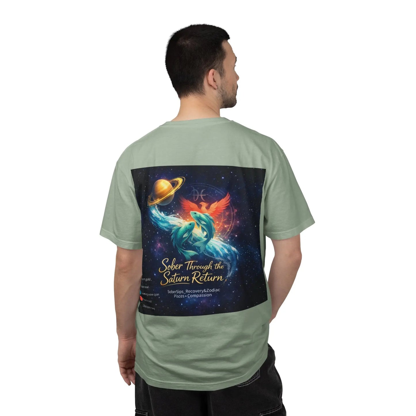 Sober Through the Saturn Return T-Shirt — '' Spiritual Astrology Tee - SoberSips_Recovery&Zodiac Printify