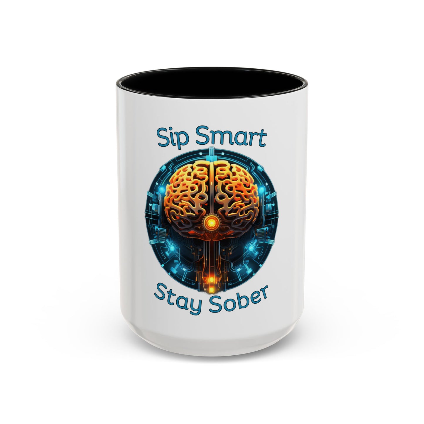 Sip Smart Stay Sober – Accent Coffee Mug | SoberSips Recovery