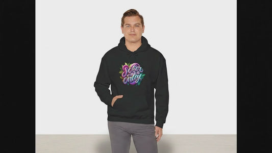 Sober Vibes Only Recovery Hoodie | SoberSips Mindful Lifestyle Apparel